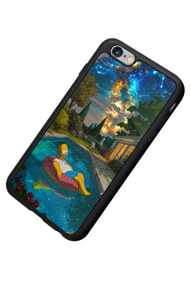 iPhone 6s Plus Uyumlu The Simpsons Tasarımlı Glossy Premium Kılıf
