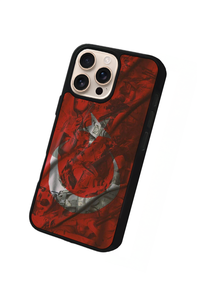 iPhone 16 Pro Max Uyumlu TürkBayragi Tasarımlı Glossy Premium Kılıf