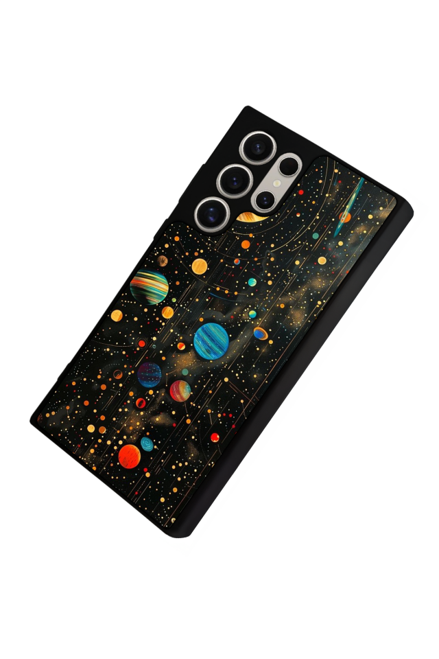 Samsung Galaxy S23 Ultra Uyumlu Uzay Tasarımlı Glossy Premium Kılıf