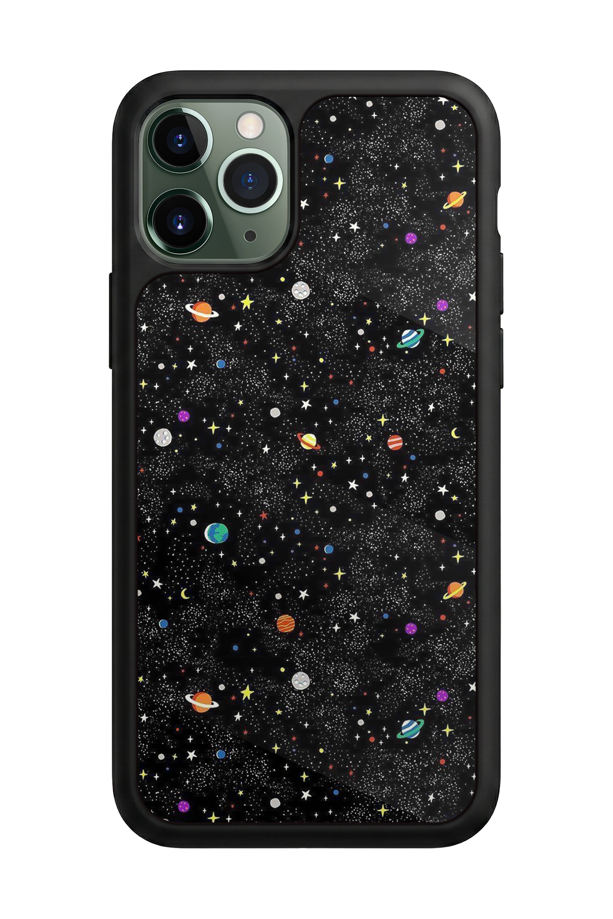 iPhone 11 Pro Uyumlu Uzay Tasarımlı Glossy Premium Kılıf