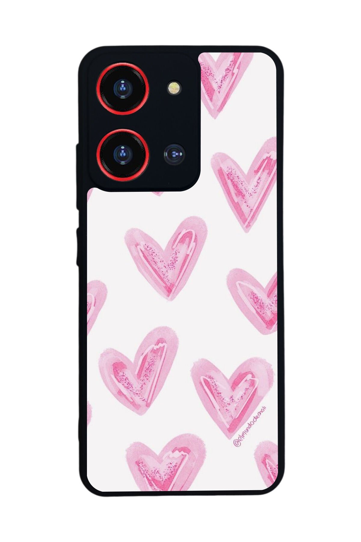 Reeder S19 Max Pro S 108MP Uyumlu Kalp Love Tasarımlı Glossy Premium Kılıf