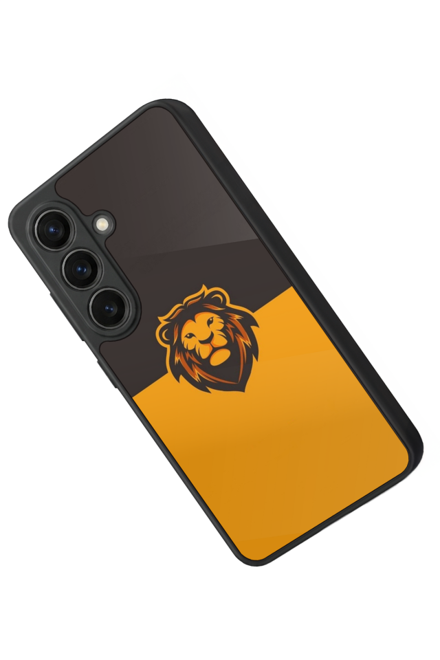 Samsung Galaxy S26 Uyumlu Aslan Tasarımlı Glossy Premium Kılıf