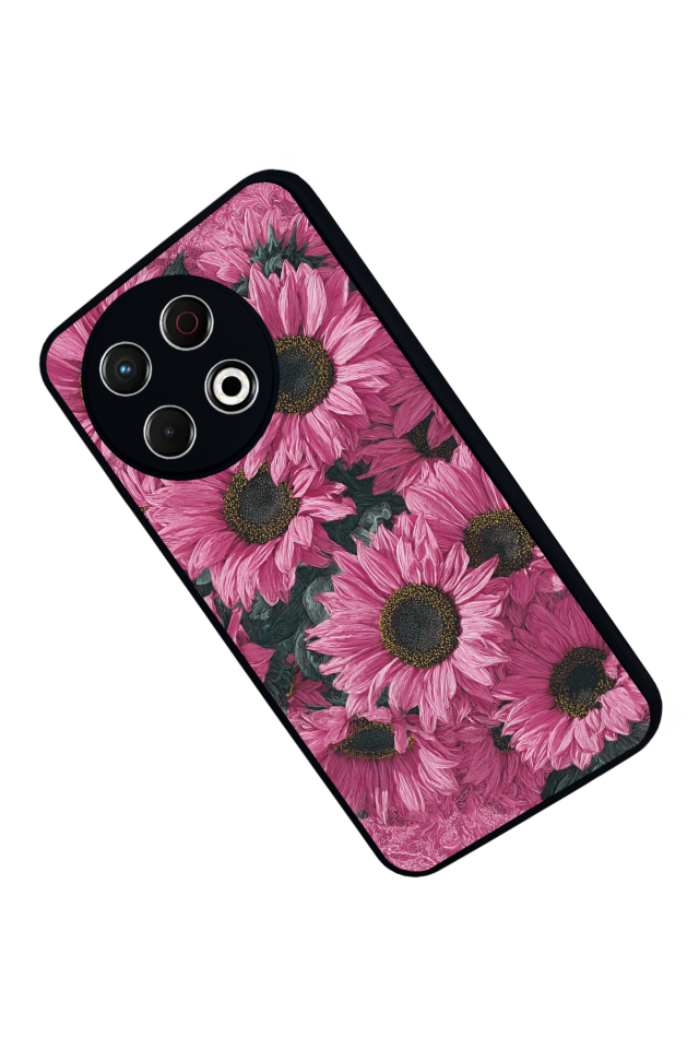 Tecno Spark 30 Pro Uyumlu Cicek Tasarımlı Glossy Premium Kılıf