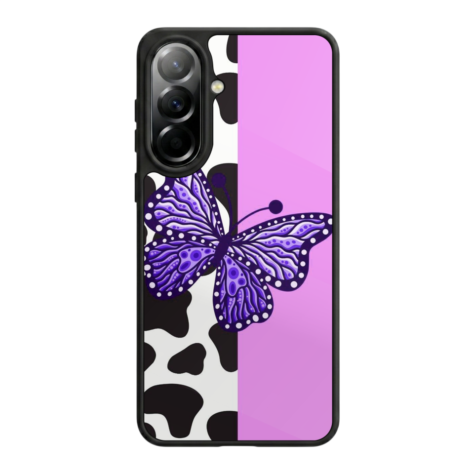 Samsung Galaxy A37 Uyumlu Kelebek Tasarımlı Glossy Premium Kılıf