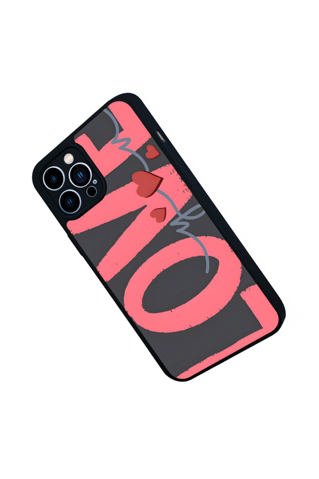iPhone 12 Pro Max Uyumlu Love Tasarımlı Glossy Premium Kılıf