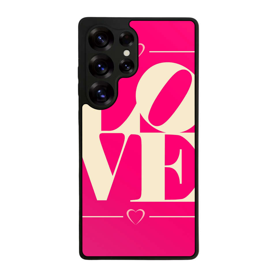 Samsung Galaxy S25 Ultra Uyumlu Love Tasarımlı Glossy Premium Kılıf