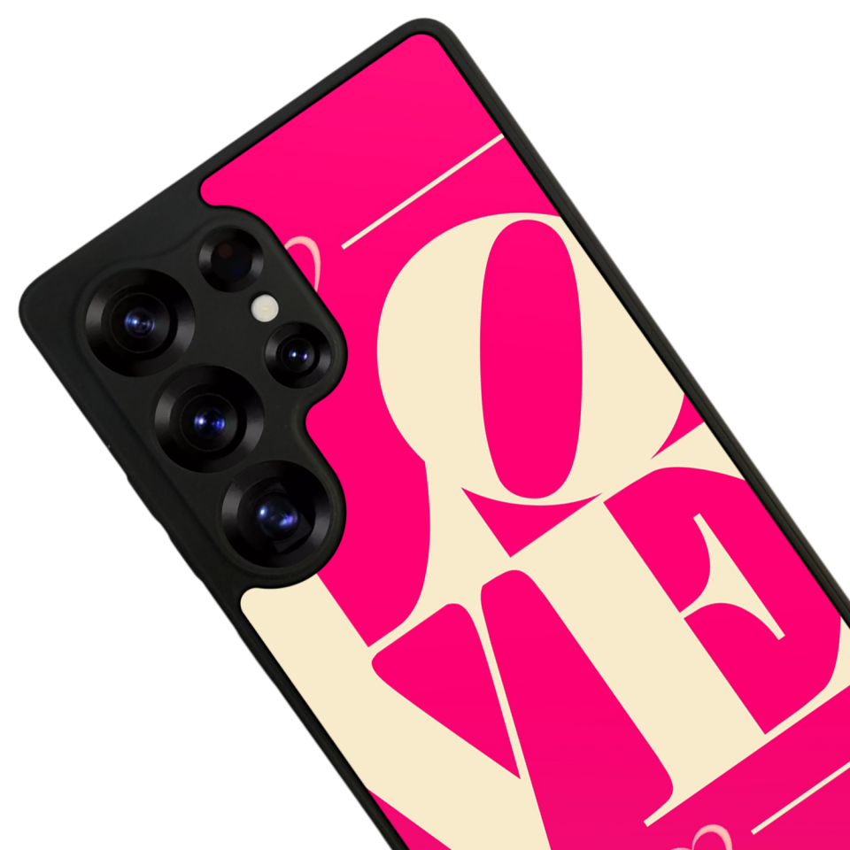 Samsung Galaxy S25 Ultra Uyumlu Love Tasarımlı Glossy Premium Kılıf