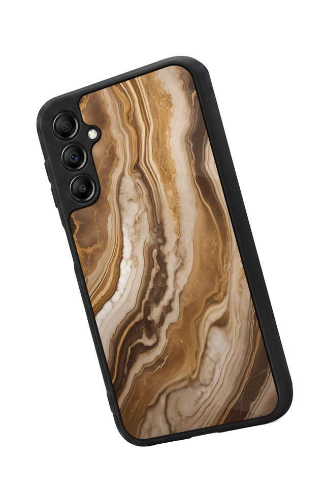 Samsung Galaxy A14 Uyumlu Mermer Marble Tasarımlı Glossy Premium Kılıf