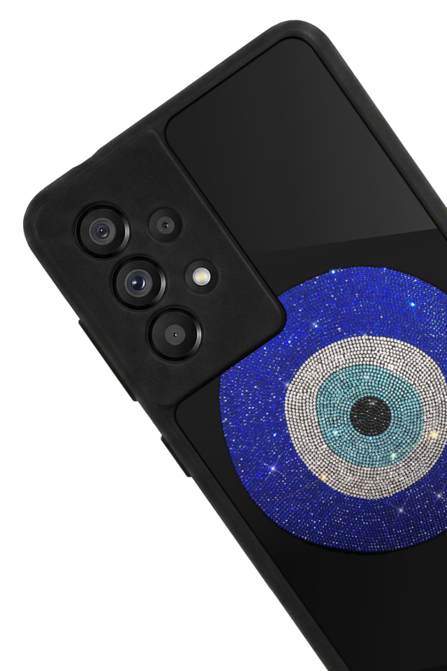 Samsung Galaxy A73 Uyumlu Nazar Tasarımlı Glossy Premium Kılıf