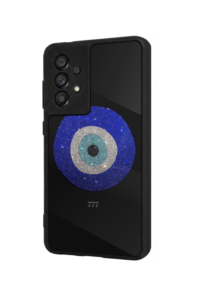 Samsung Galaxy A73 Uyumlu Nazar Tasarımlı Glossy Premium Kılıf