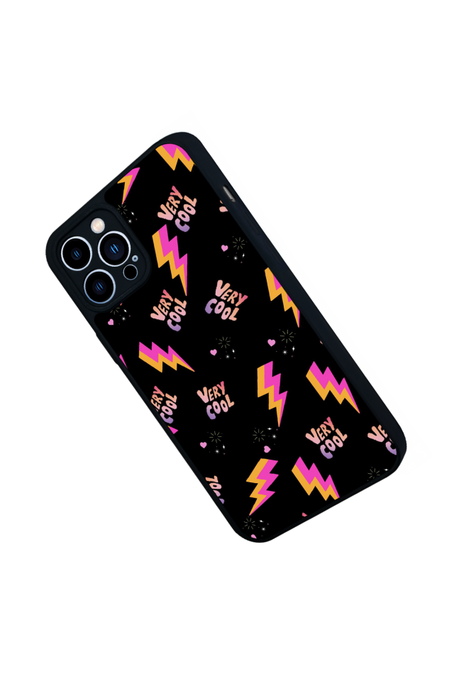 iPhone 12 Pro Max Uyumlu Simsek Tasarımlı Glossy Premium Kılıf