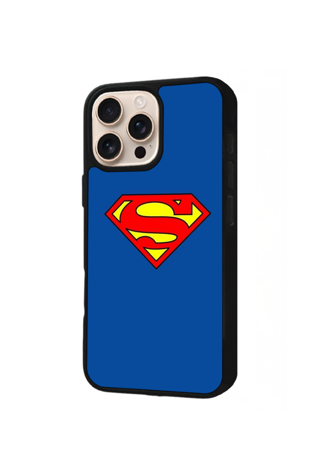 iPhone 16 Pro Uyumlu Superman Tasarımlı Glossy Premium Kılıf