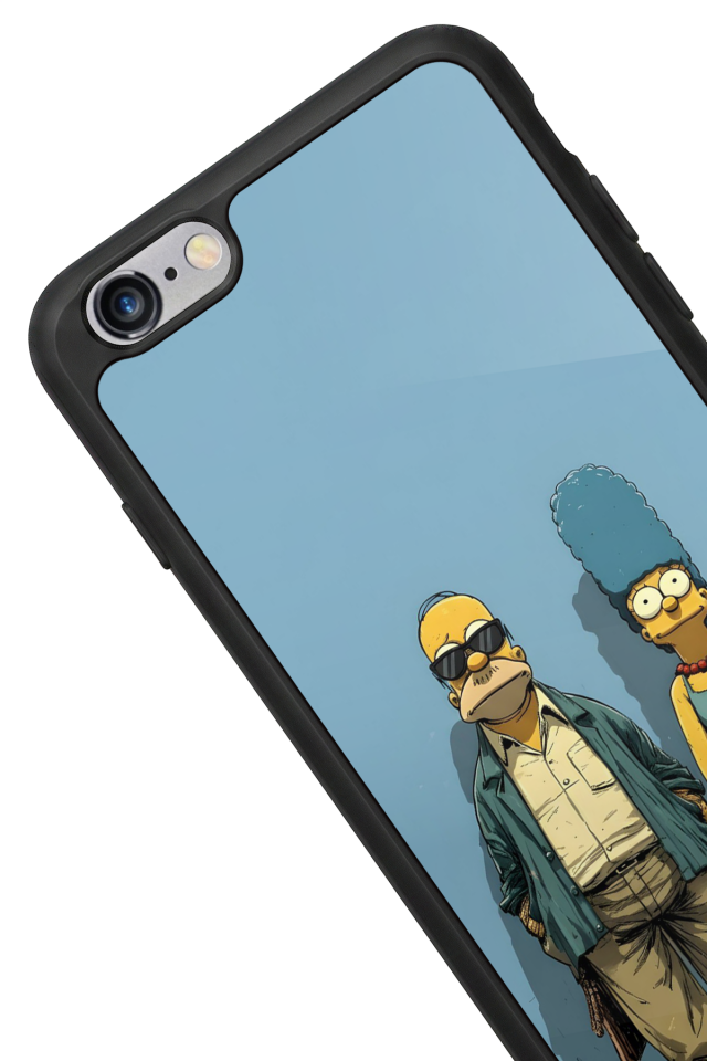 iPhone 6s Plus Uyumlu The Simpsons Tasarımlı Glossy Premium Kılıf