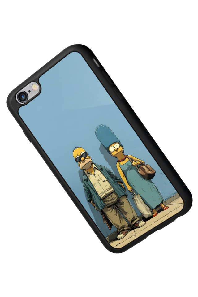 iPhone 6s Plus Uyumlu The Simpsons Tasarımlı Glossy Premium Kılıf