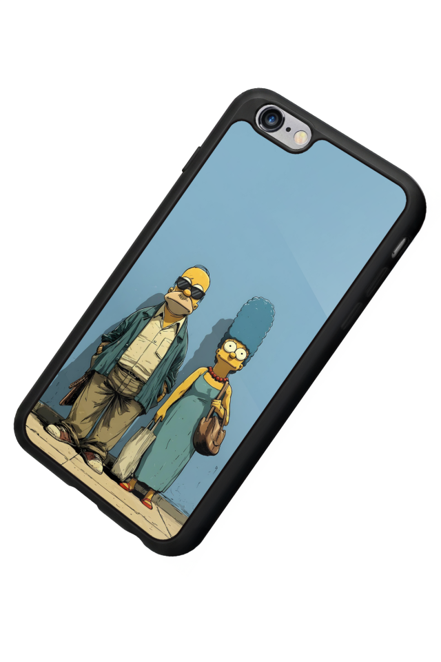 iPhone 6s Plus Uyumlu The Simpsons Tasarımlı Glossy Premium Kılıf