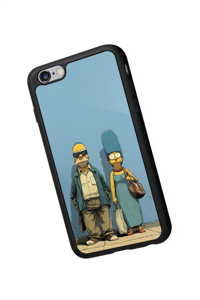 iPhone 6s Plus Uyumlu The Simpsons Tasarımlı Glossy Premium Kılıf