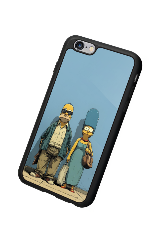 iPhone 6s Plus Uyumlu The Simpsons Tasarımlı Glossy Premium Kılıf