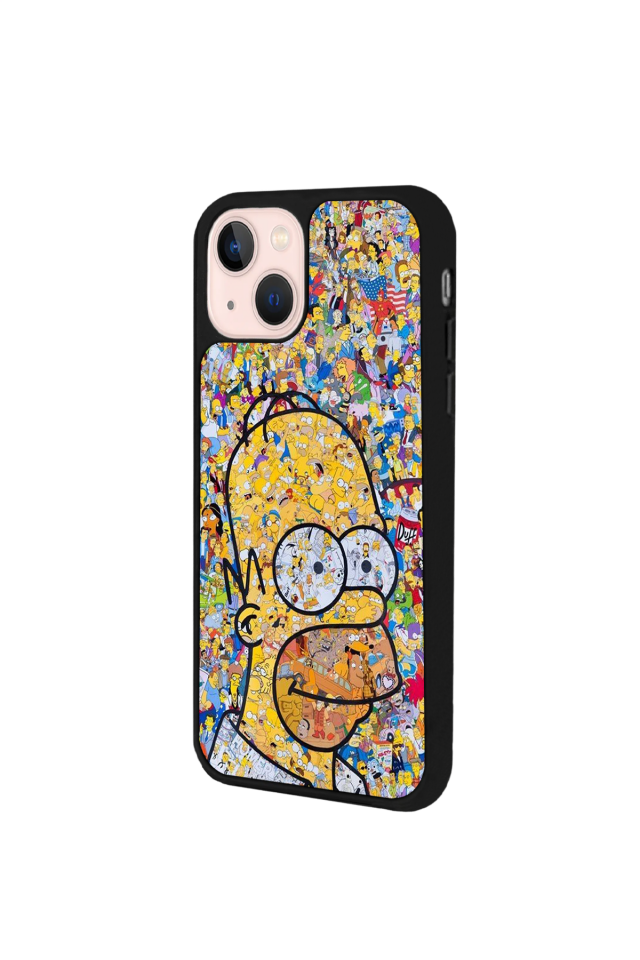 iPhone 15 Plus Uyumlu The Simpsons Tasarımlı Glossy Premium Kılıf