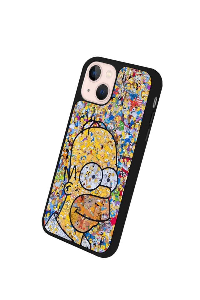 iPhone 15 Plus Uyumlu The Simpsons Tasarımlı Glossy Premium Kılıf