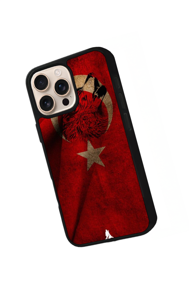 iPhone 16 Pro Max Uyumlu TürkBayragi Tasarımlı Glossy Premium Kılıf