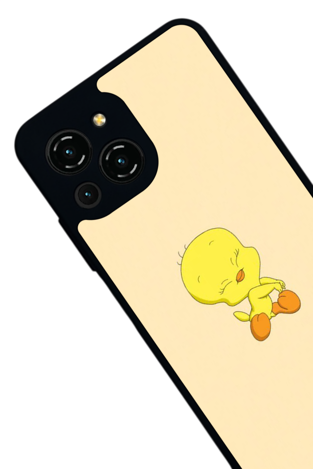 Reeder S23 Pro Max Uyumlu tweety Tasarımlı Glossy Premium Kılıf