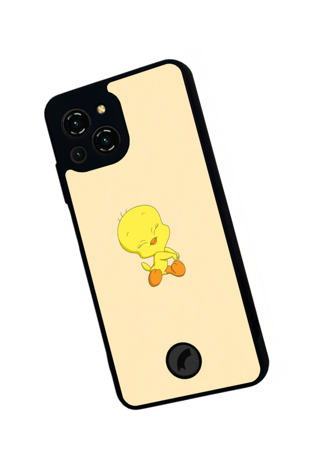 Reeder S23 Pro Max Uyumlu tweety Tasarımlı Glossy Premium Kılıf