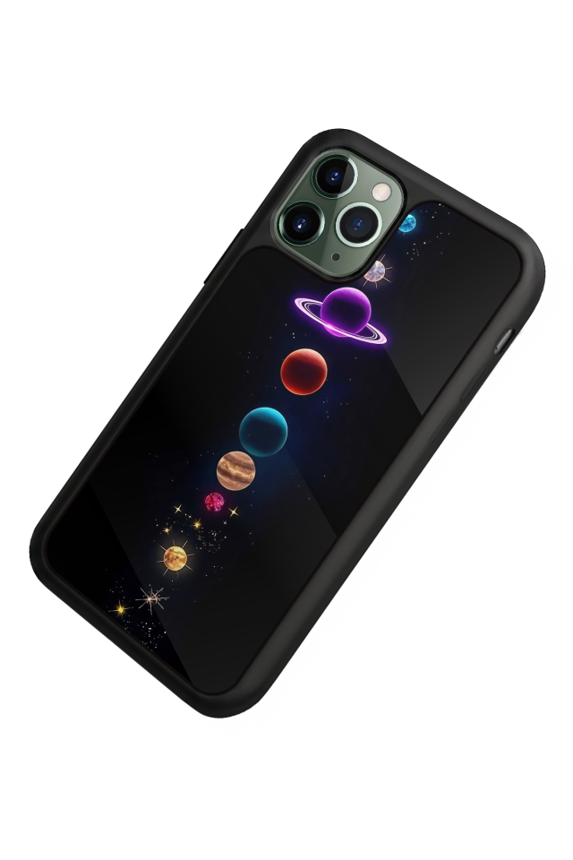 iPhone 11 Pro Uyumlu Uzay Tasarımlı Glossy Premium Kılıf