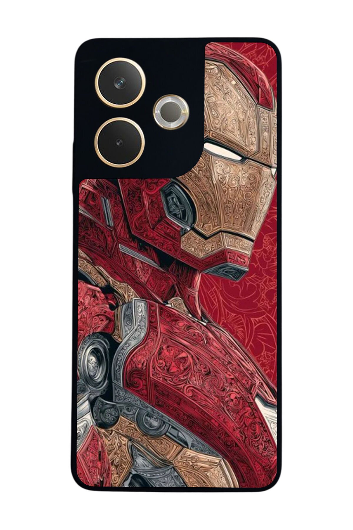 Oppo A5 Pro Uyumlu Iron Man ( Demir Adam ) Tasarımlı Glossy Premium Kılıf