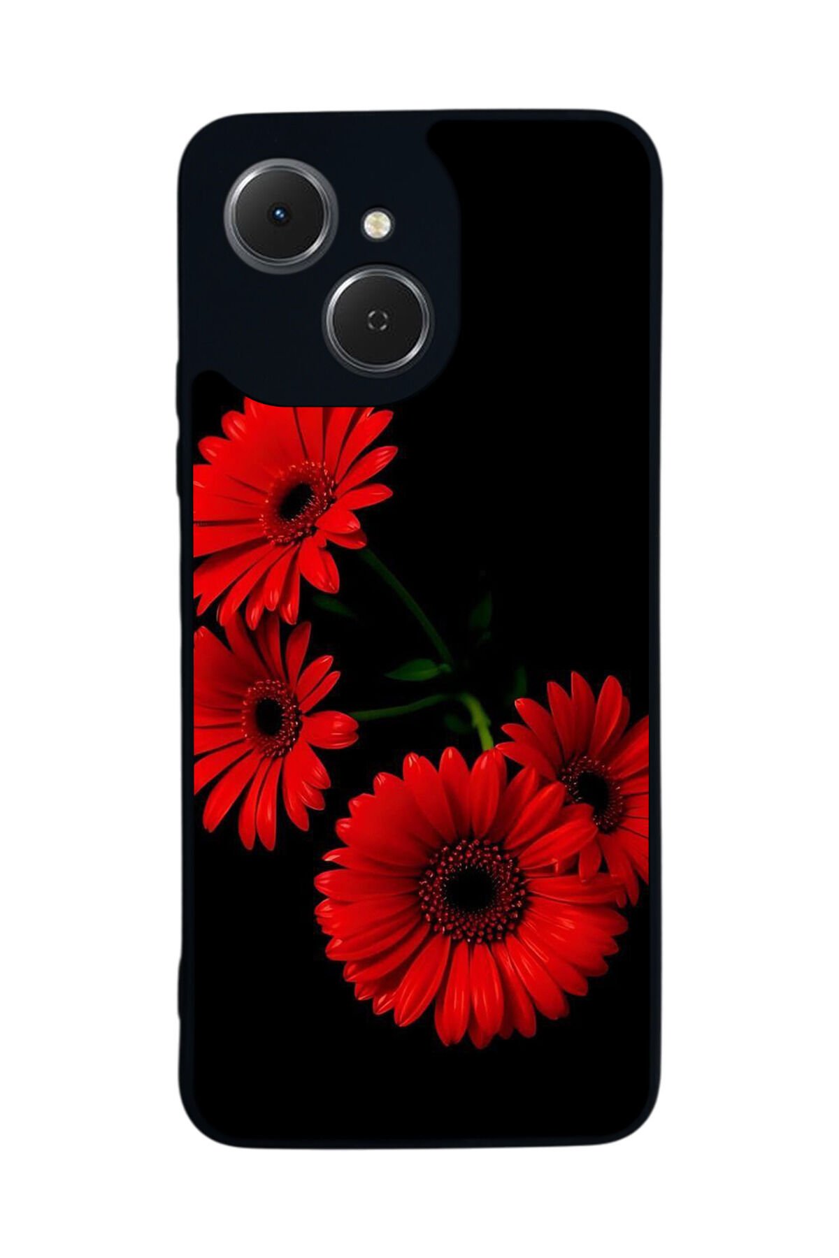 Tecno Spark 40C Uyumlu Cicek Tasarımlı Glossy Premium Kılıf