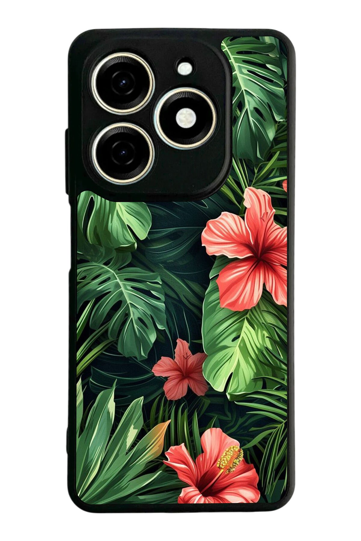 Infınıx Smart 8 Pro Uyumlu Botanik Tasarımlı Glossy Premium Kılıf