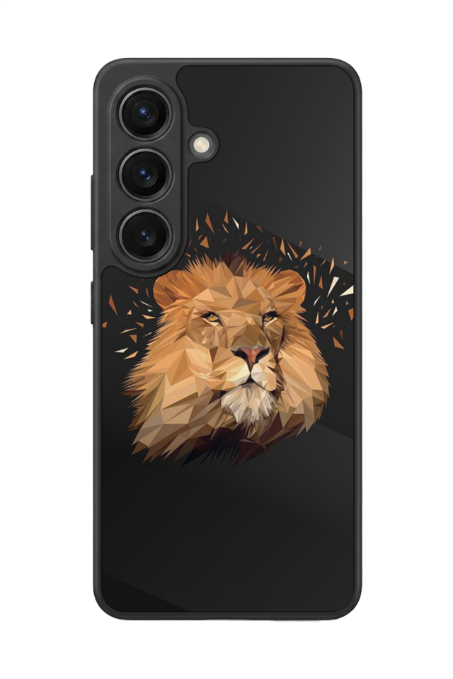 Samsung Galaxy S26 Uyumlu Aslan Tasarımlı Glossy Premium Kılıf