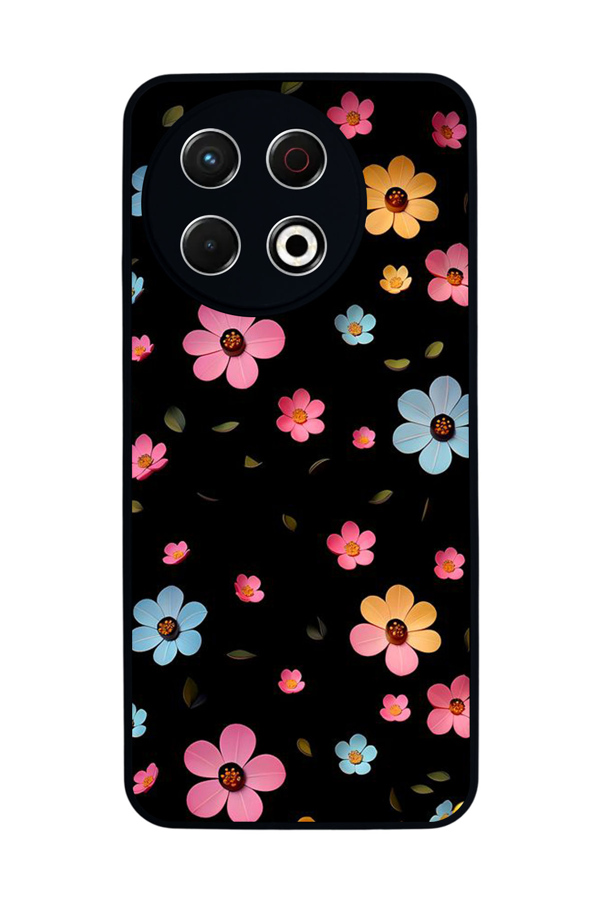 Tecno Spark 30 Pro Uyumlu Cicek Tasarımlı Glossy Premium Kılıf