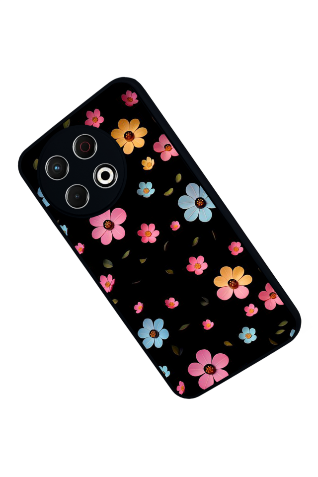 Tecno Spark 30 Pro Uyumlu Cicek Tasarımlı Glossy Premium Kılıf