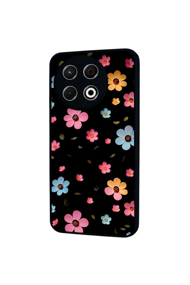 Tecno Spark 30 Pro Uyumlu Cicek Tasarımlı Glossy Premium Kılıf