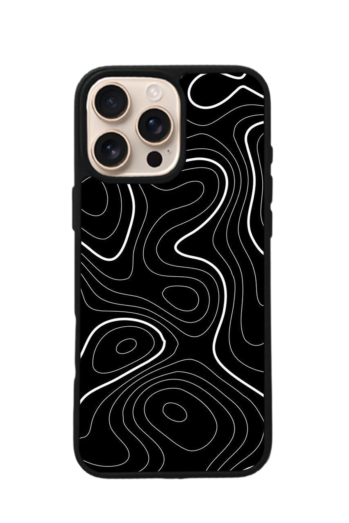 iPhone 15 Pro Uyumlu Çizgi Sanatı Tasarımlı Glossy Premium Kılıf