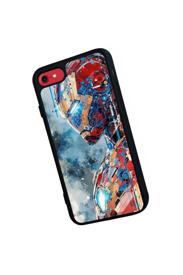 iPhone 8 Uyumlu Iron Man ( Demir Adam ) Tasarımlı Glossy Premium Kılıf