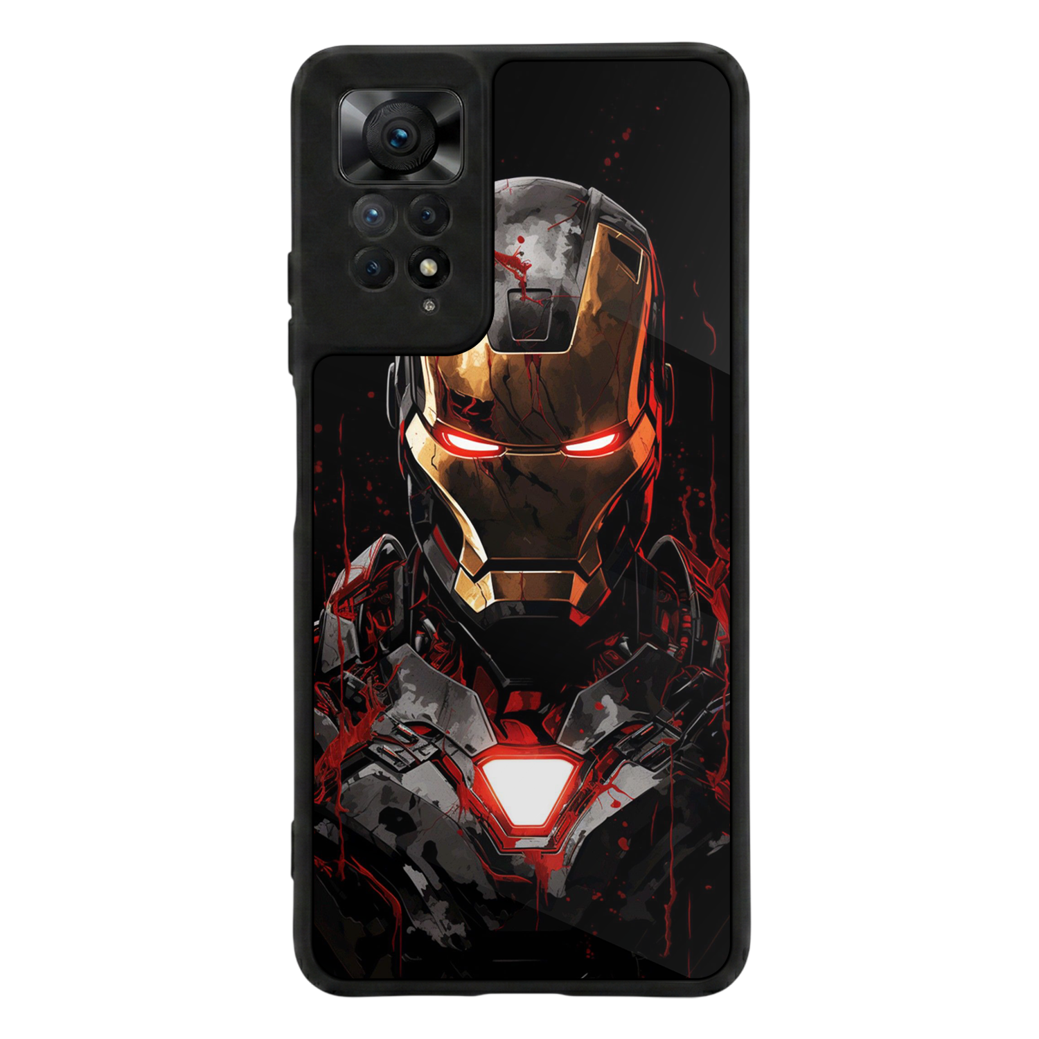 Xiaomi Redmi Note 11 Pro Uyumlu  Iron Man ( Demir Adam ) Tasarımlı Glossy Premium Kılıf