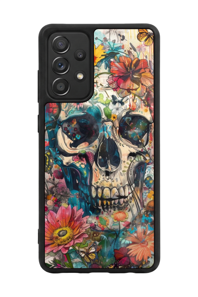 Samsung Galaxy A72 Uyumlu KuruKafa Tasarımlı Glossy Premium Kılıf