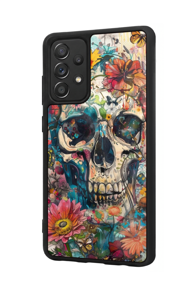 Samsung Galaxy A72 Uyumlu KuruKafa Tasarımlı Glossy Premium Kılıf