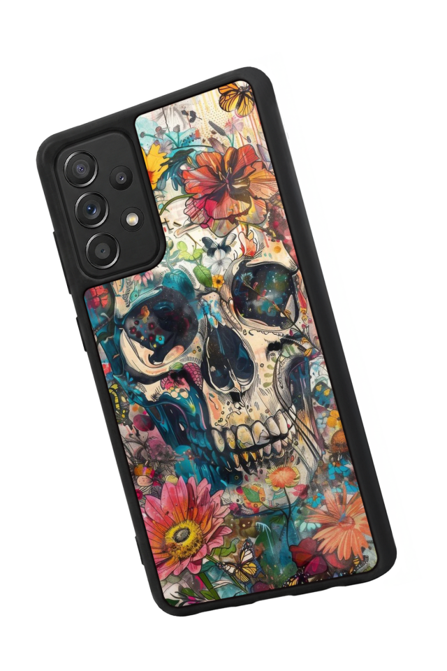 Samsung Galaxy A72 Uyumlu KuruKafa Tasarımlı Glossy Premium Kılıf