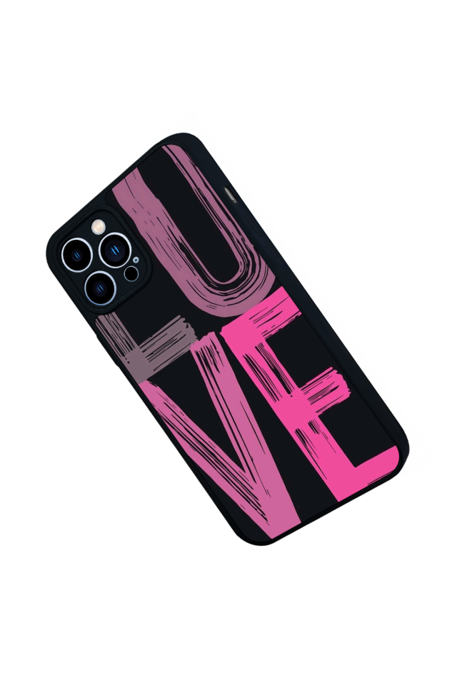 iPhone 12 Pro Max Uyumlu Love Tasarımlı Glossy Premium Kılıf