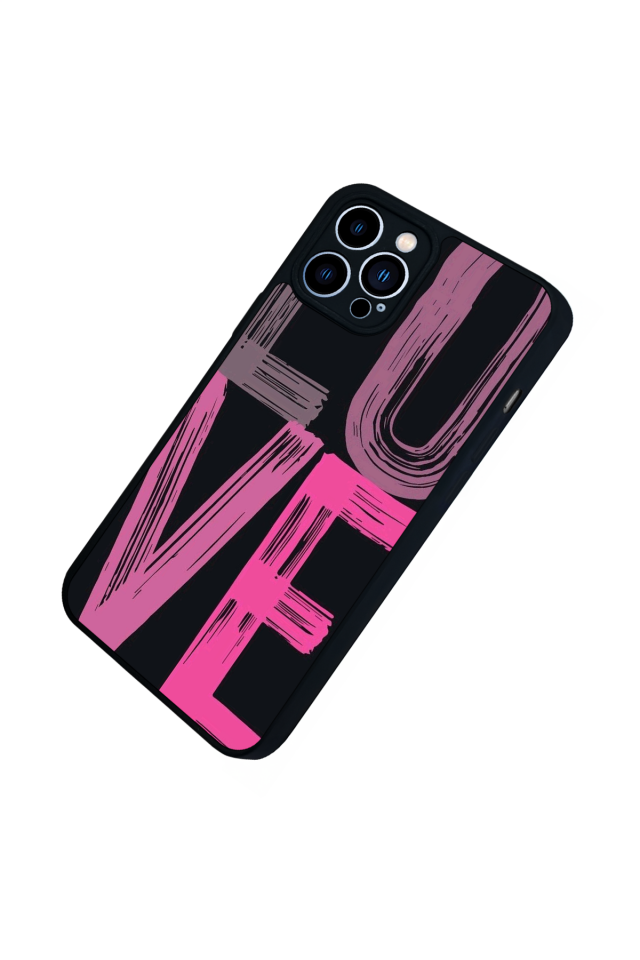 iPhone 12 Pro Max Uyumlu Love Tasarımlı Glossy Premium Kılıf