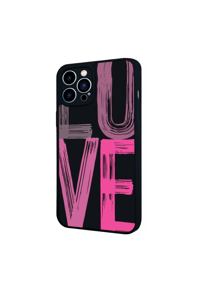 iPhone 12 Pro Max Uyumlu Love Tasarımlı Glossy Premium Kılıf