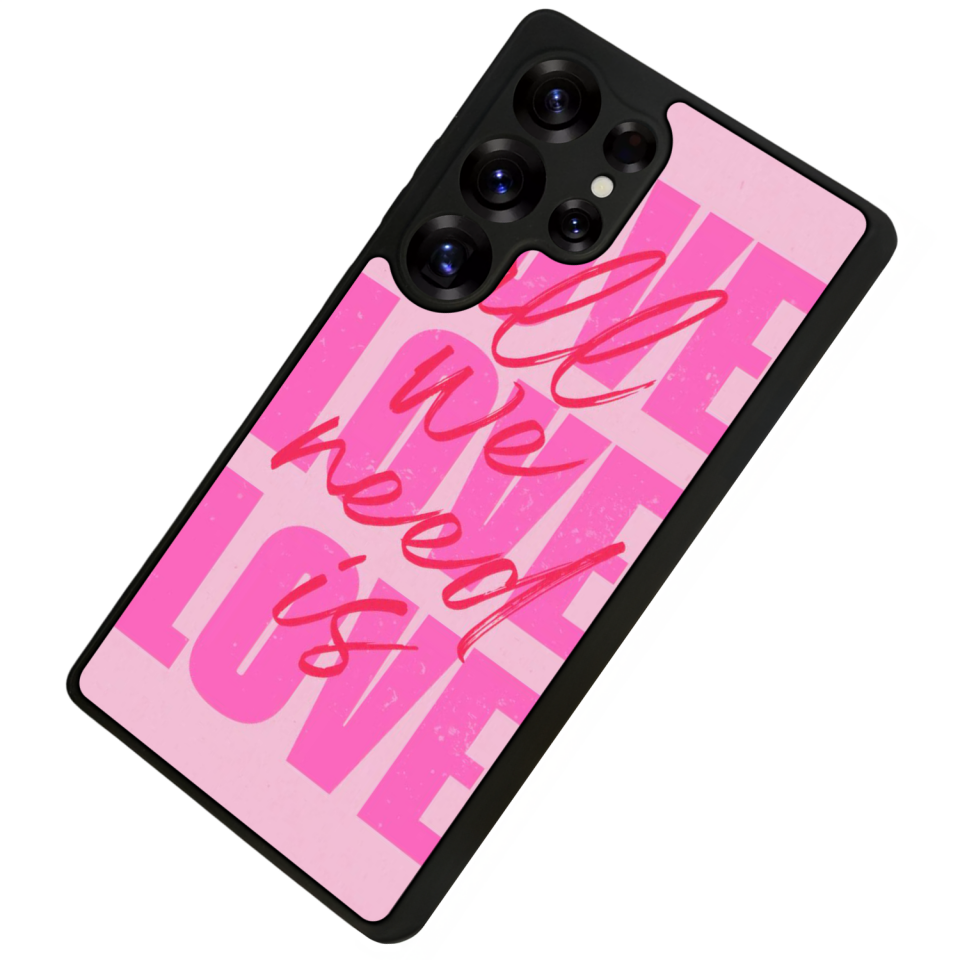 Samsung Galaxy S25 Ultra Uyumlu Love Tasarımlı Glossy Premium Kılıf