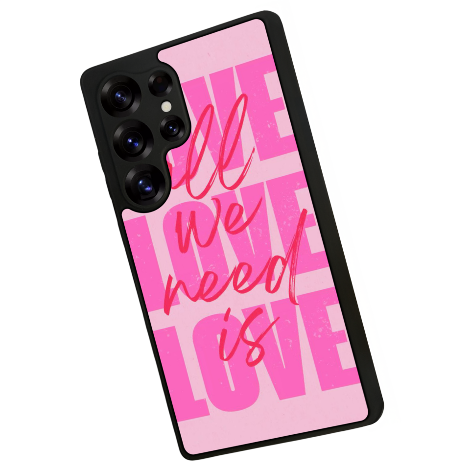 Samsung Galaxy S25 Ultra Uyumlu Love Tasarımlı Glossy Premium Kılıf