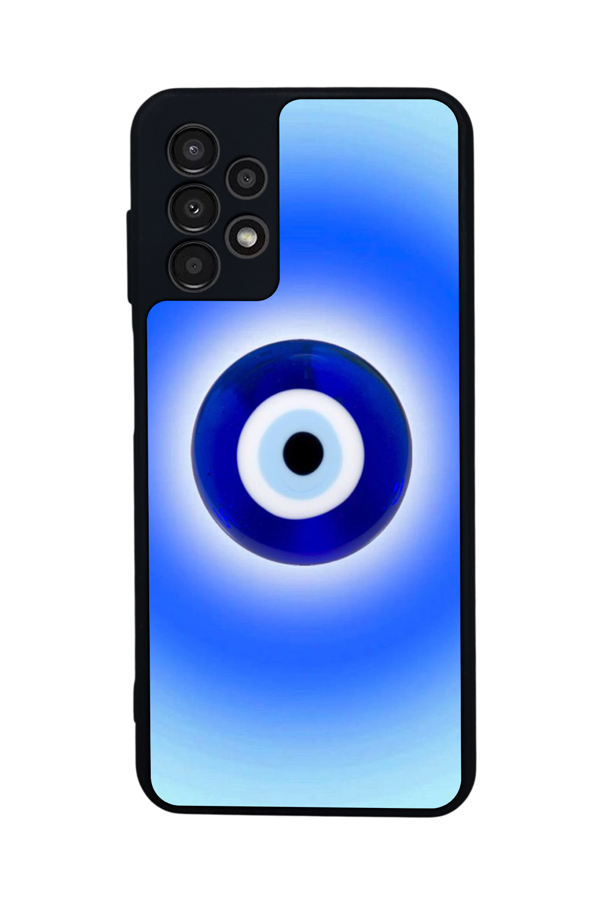 Samsung Galaxy A23 Uyumlu Nazar Tasarımlı Glossy Premium Kılıf