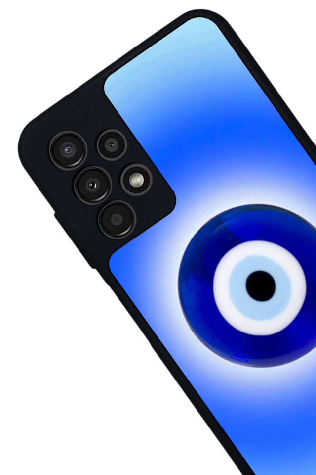 Samsung Galaxy A23 Uyumlu Nazar Tasarımlı Glossy Premium Kılıf