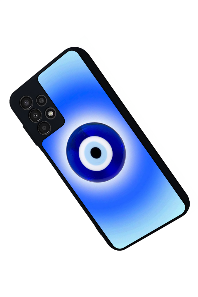 Samsung Galaxy A23 Uyumlu Nazar Tasarımlı Glossy Premium Kılıf