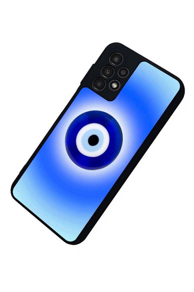 Samsung Galaxy A23 Uyumlu Nazar Tasarımlı Glossy Premium Kılıf