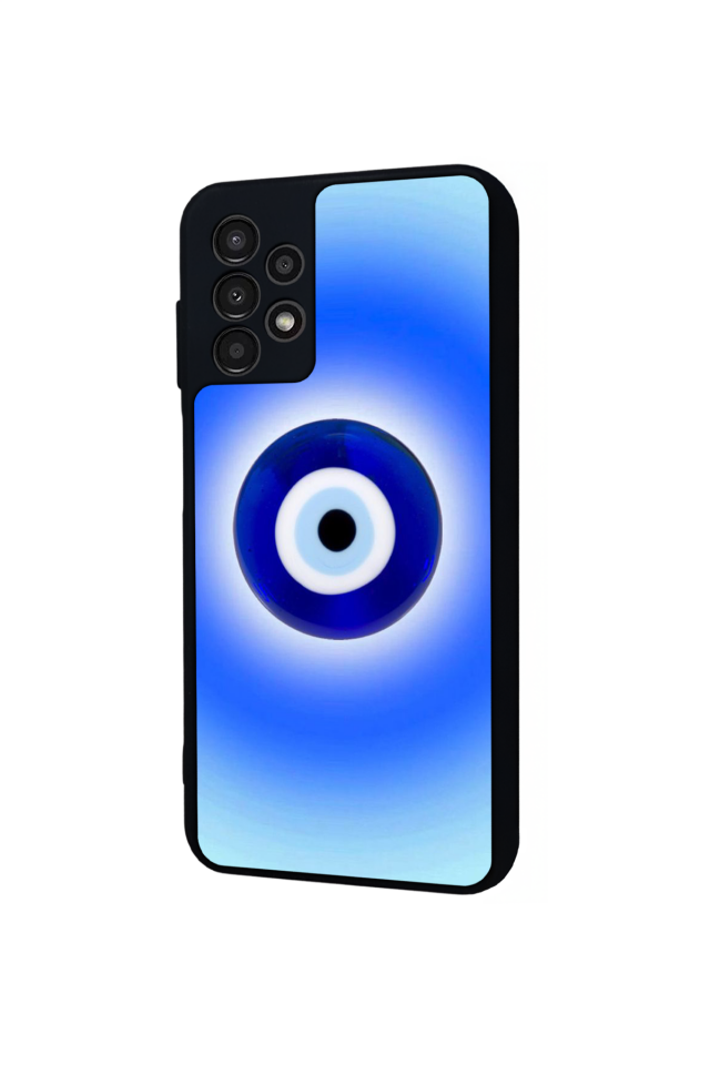 Samsung Galaxy A23 Uyumlu Nazar Tasarımlı Glossy Premium Kılıf